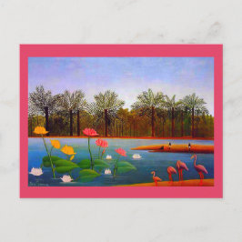 Henri Rousseau, Flamingoes Painting Briefkaart