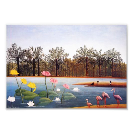 Henri Rousseau Flamingoes Print Foto Afdruk (Voorkant)