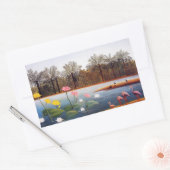 Henri Rousseau Flamingoes Stickers (Envelop)