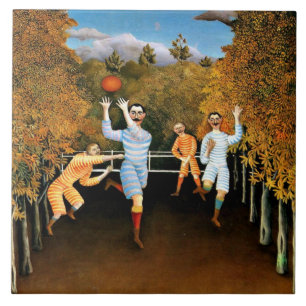 Henri Rousseau - Footballs spelers Tegeltje