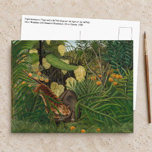 Henri Rousseau - Gevecht tussen Tijger en Buffel Briefkaart