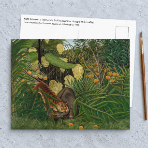 Henri Rousseau - Gevecht tussen Tijger en Buffel Briefkaart