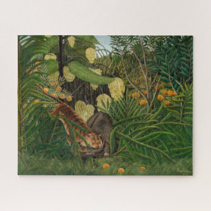 Henri Rousseau - Gevecht tussen Tijger en Buffel Legpuzzel