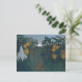 Henri Rousseau - Herstel van de leeuw Briefkaart (Staand voorkant)