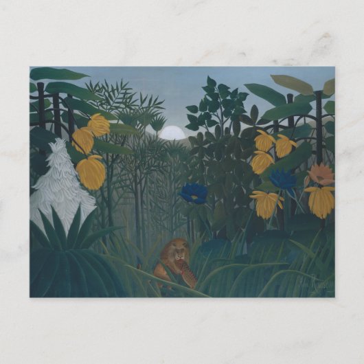 Henri Rousseau - Herstel van de leeuw Briefkaart (Voorkant)