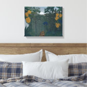 Henri Rousseau - Herstel van de leeuw Canvas Afdruk (Insitu (Slaapkamer))