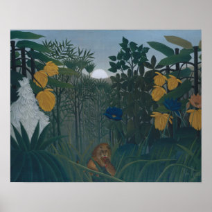 Henri Rousseau - Herstel van de leeuw Poster
