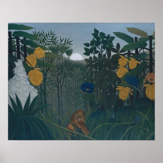 Henri Rousseau - Herstel van de leeuw Poster (Voorkant)