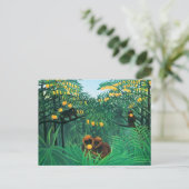 Henri Rousseau Het Briefkaart van Tropics (Staand voorkant)