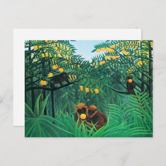 Henri Rousseau Het Briefkaart van Tropics (Voorkant / Achterkant)