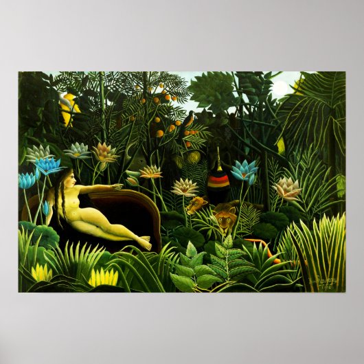 Henri Rousseau Het Dream Poster (Voorkant)