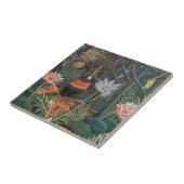 Henri Rousseau Het Droomse Oerwoud Bloeit Naïeve K Tegeltje (Zijkant)