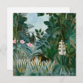 Henri Rousseau - Het Equatoriaal Oerwoud Bedankkaart (Voorkant / Achterkant)