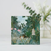 Henri Rousseau - Het Equatoriaal Oerwoud Bedankkaart (Staand voorkant)