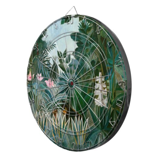 Henri Rousseau - Het Equatoriaal Oerwoud Dartbord (Voorkant Rechts)