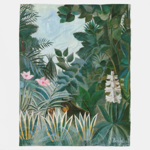 Henri Rousseau - Het Equatoriaal Oerwoud Fleece Deken
