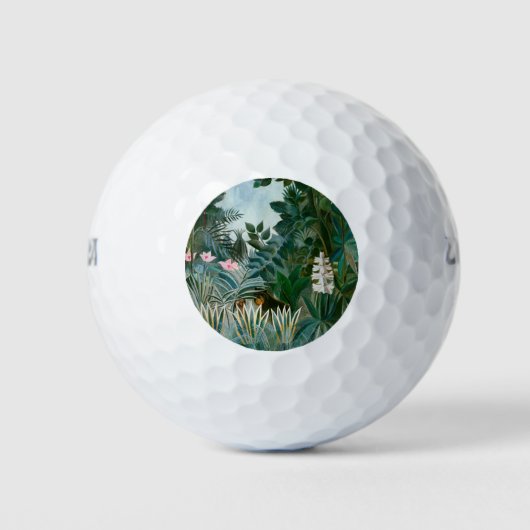 Henri Rousseau - Het Equatoriaal Oerwoud Golfballen (Voorkant)