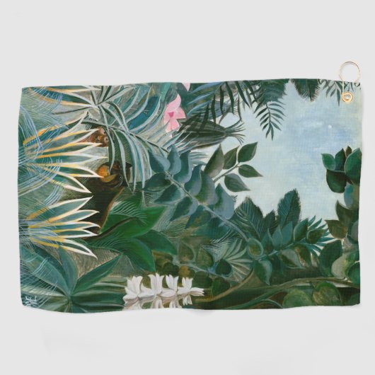 Henri Rousseau - Het Equatoriaal Oerwoud Golfhanddoek (Horizontaal)