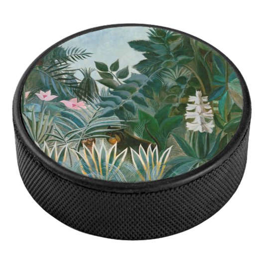 Henri Rousseau - Het Equatoriaal Oerwoud Hockey Puck (3/4)