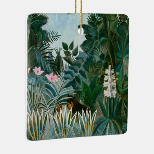 Henri Rousseau - Het Equatoriaal Oerwoud Keramisch Ornament (Rechts)