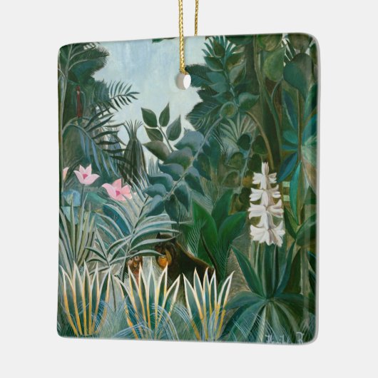 Henri Rousseau - Het Equatoriaal Oerwoud Keramisch Ornament (Links)