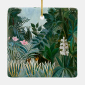 Henri Rousseau - Het Equatoriaal Oerwoud Keramisch Ornament (Achterkant)