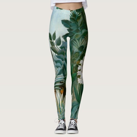 Henri Rousseau - Het Equatoriaal Oerwoud Leggings (Voorkant)