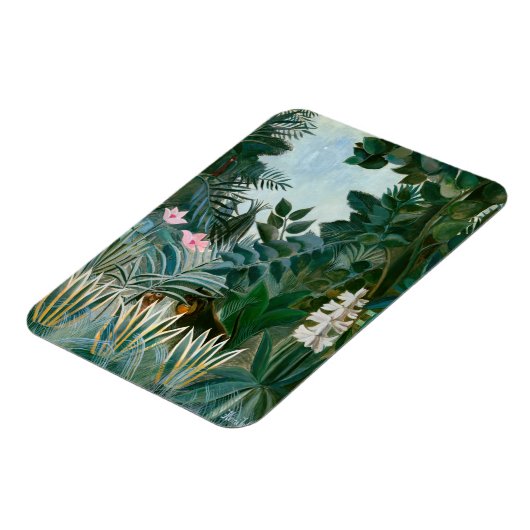 Henri Rousseau - Het Equatoriaal Oerwoud Magneet (Linkerzijde)