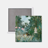 Henri Rousseau - Het Equatoriaal Oerwoud Magneet (Voorkant / Achterkant)