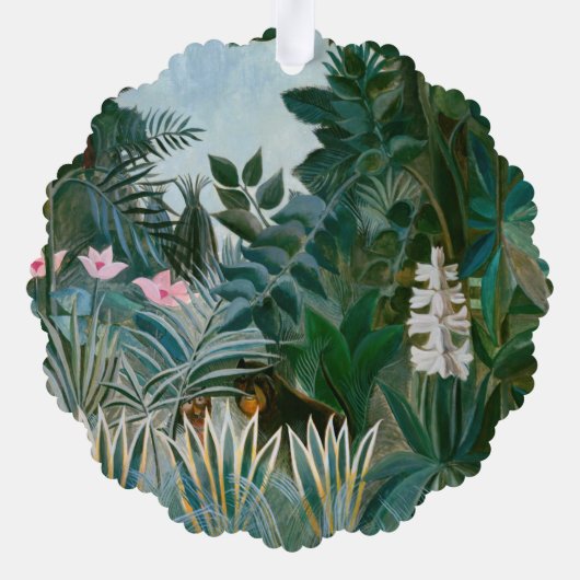 Henri Rousseau - Het Equatoriaal Oerwoud Ornament Kaart (Achterkant)