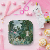 Henri Rousseau - Het Equatoriaal Oerwoud Papieren Bordje (Feest)