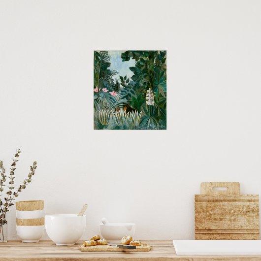 Henri Rousseau - Het Equatoriaal Oerwoud Poster (Keuken)