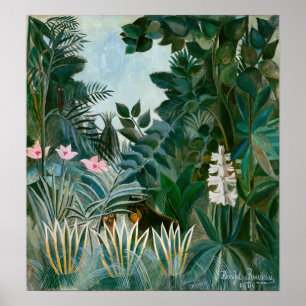Henri Rousseau - Het Equatoriaal Oerwoud Poster