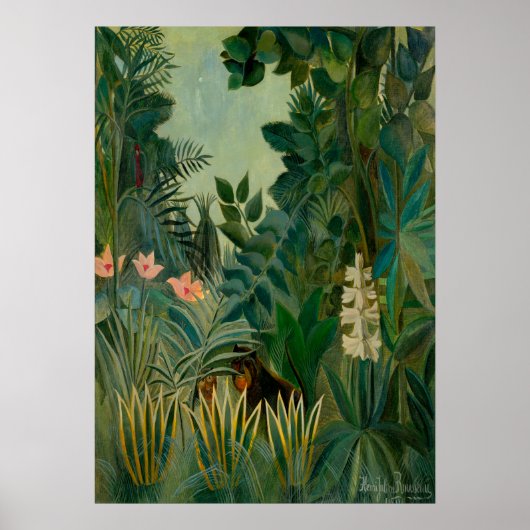 Henri Rousseau - Het Equatoriaal Oerwoud Poster (Voorkant)