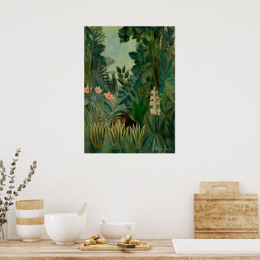 Henri Rousseau - Het Equatoriaal Oerwoud Poster (Keuken)