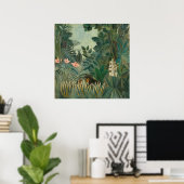 Henri Rousseau Het Equatoriaal Oerwoud Poster (Thuiskantoor)