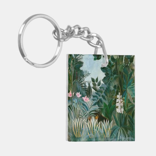 Henri Rousseau - Het Equatoriaal Oerwoud Sleutelhanger (Voorkant Links)