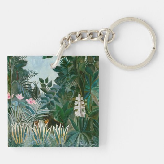 Henri Rousseau - Het Equatoriaal Oerwoud Sleutelhanger (Achterkant)