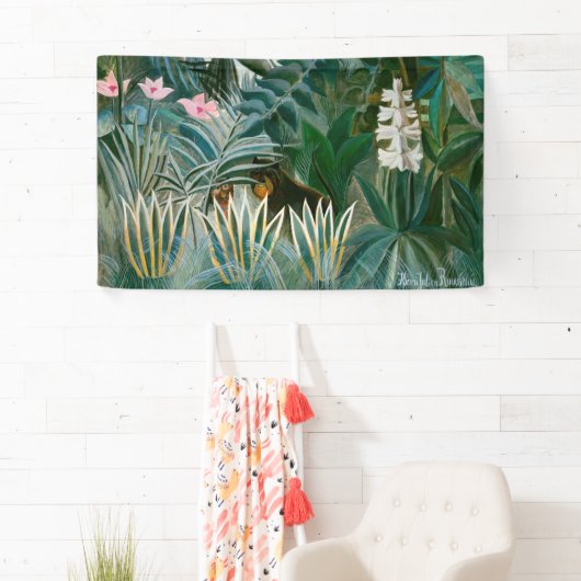 Henri Rousseau - Het Equatoriaal Oerwoud Spandoek (Insitu)