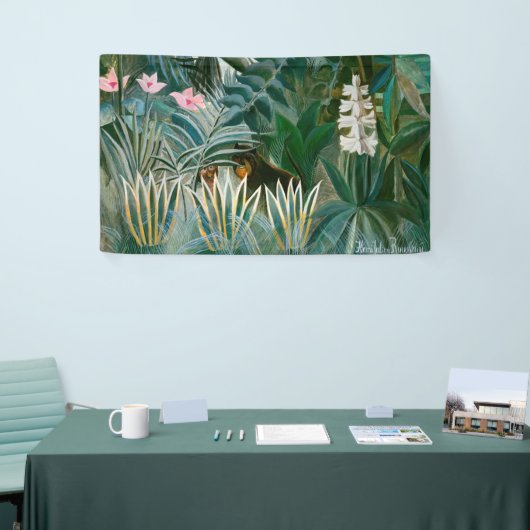 Henri Rousseau - Het Equatoriaal Oerwoud Spandoek (Beurs)