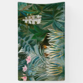 Henri Rousseau - Het Equatoriaal Oerwoud Spandoek (Verticaal)