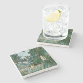 Henri Rousseau - Het Equatoriaal Oerwoud Stenen Onderzetter (Zijkant)