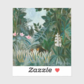 Henri Rousseau - Het Equatoriaal Oerwoud Sticker (Vel)