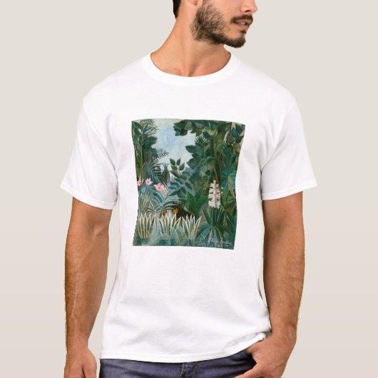 Henri Rousseau - Het Equatoriaal Oerwoud T-shirt (Voorkant)