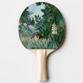 Henri Rousseau - Het Equatoriaal Oerwoud Tafeltennisbatje (Achterkant)