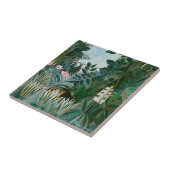 Henri Rousseau - Het Equatoriaal Oerwoud Tegeltje (Zijkant)