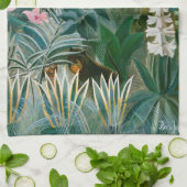 Henri Rousseau - Het Equatoriaal Oerwoud Theedoek (Gevouwen)