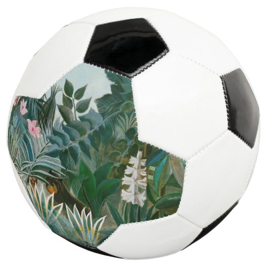 Henri Rousseau - Het Equatoriaal Oerwoud Voetbal (Drie kwart)