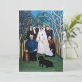 Henri Rousseau - Het Huwelijksfeest Bedankkaart (Staand voorkant)