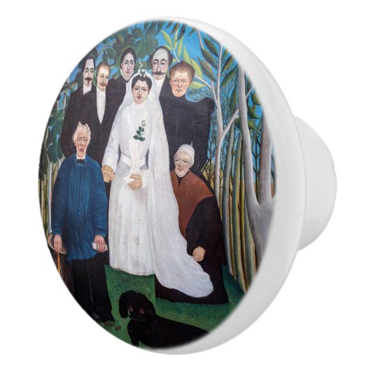 Henri Rousseau - Het huwelijksfeest Keramische Knop (Rechts)